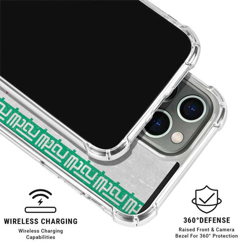 Iran Flag Distressed iPhone 16 Pro Max Clear Case